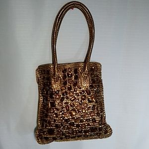 Brown Snakeskin Women Purse